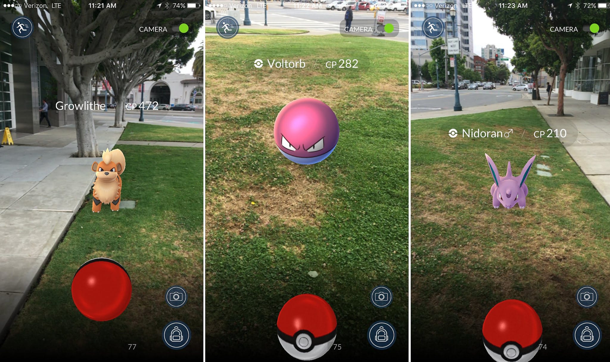 Augmented Reality in Pokémon GO