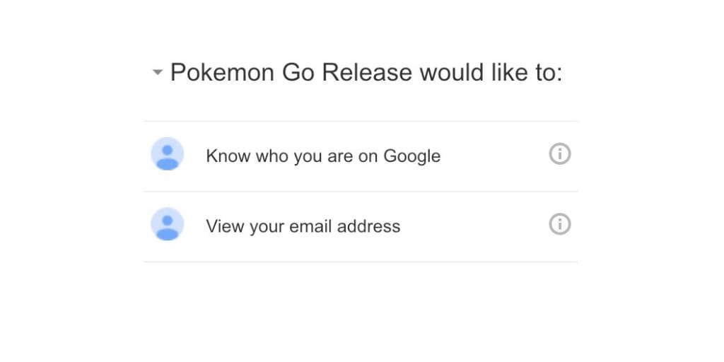 Pokémon GO has restricted access to Google account